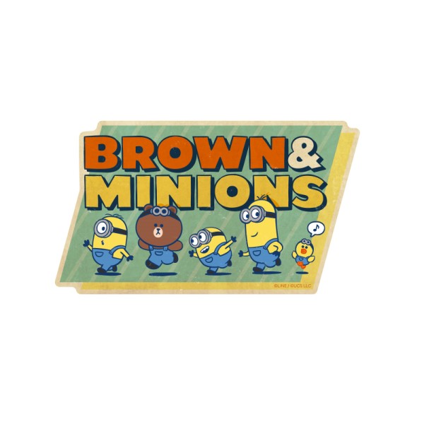 Brown Minions トラベルステッカー 1 エンスカイショップ