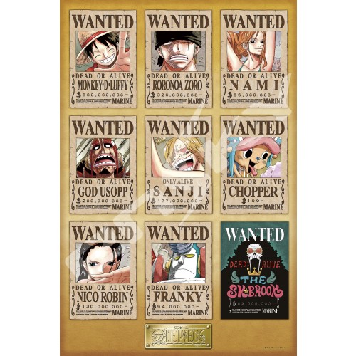 ワンピース ジグソーパズル1000ピース【NEW WANTED POSTERS】1000-569