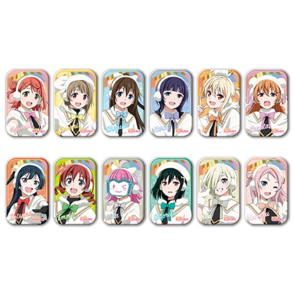 ラブライブ 虹ヶ咲学園スクールアイドル同好会 まるかくカンバッジ2 1box 12パック入り エンスカイショップ