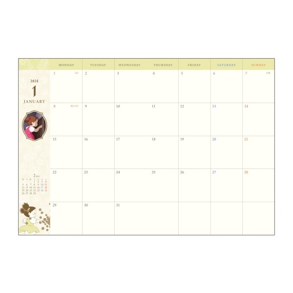 My Neighbor Totoro 2024 Schedule Book WTR-56 | Ensky shop