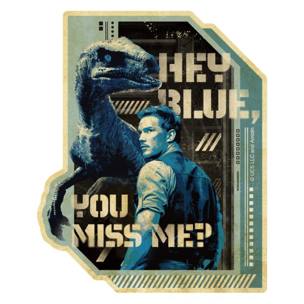 JURASSIC WORLD トラベルステッカー / YOU MISS ME?