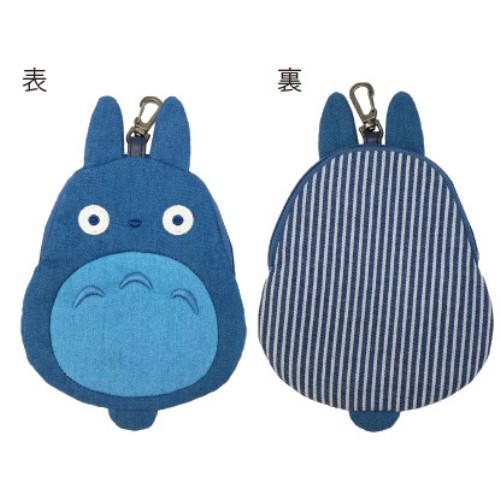 スタジオジブリ ダイカットデニムポーチ 2 となりのトトロ 中トトロ エンスカイショップ
