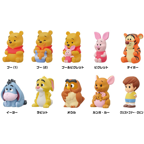 Winnie-the-Pooh Soft vinyl puppet mascot [10 pieces per box 