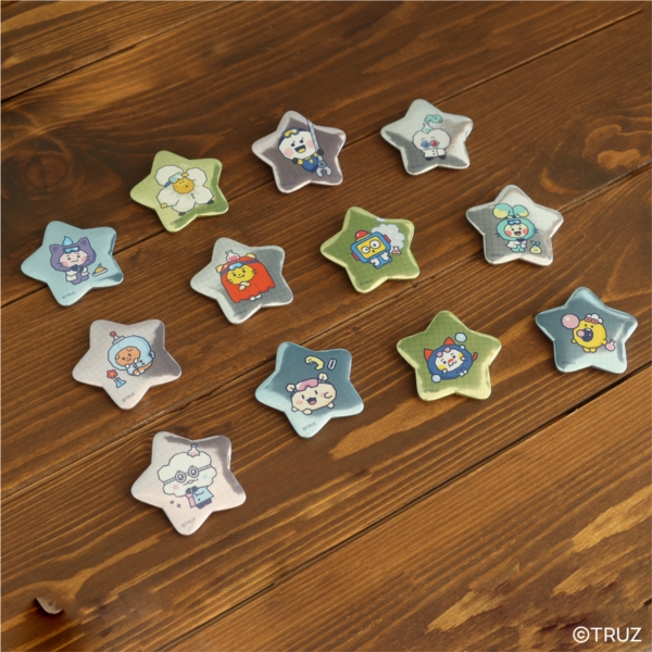 TRUZ Glitter Star Can badgecollection [ pieces per display box