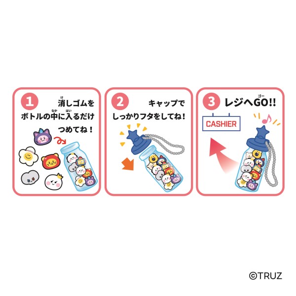 TRUZ つめつめ消しゴム【1BOX ボトル36個】 ｜ エンスカイショップ