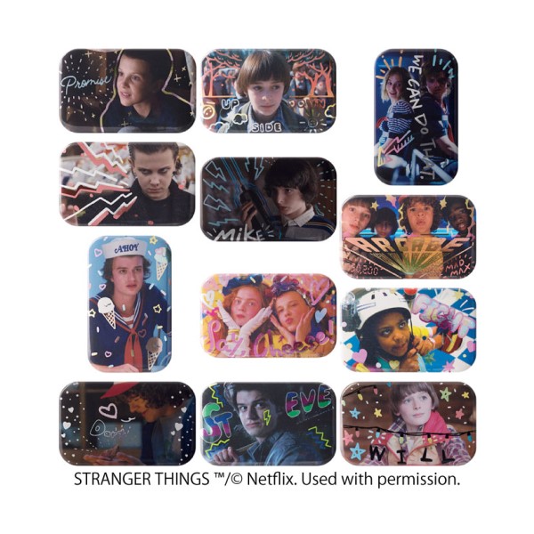 STRANGER THINGS スクエアカンバッジコレクション【1BOX 12箱入り】