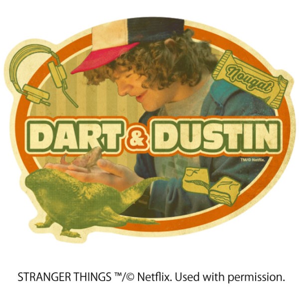 STRANGER THINGS トラベルステッカー /(8)DART＆DUSTIN