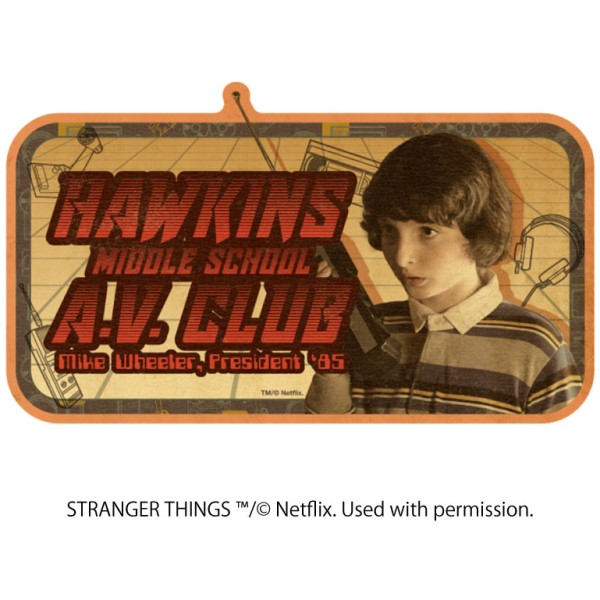 STRANGER THINGS トラベルステッカー /(10)HAWKINS A.V.CLUB