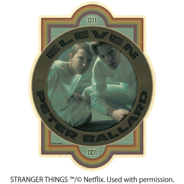STRANGER THINGS トラベルステッカー /(12)ELEVEN ＆ PETER