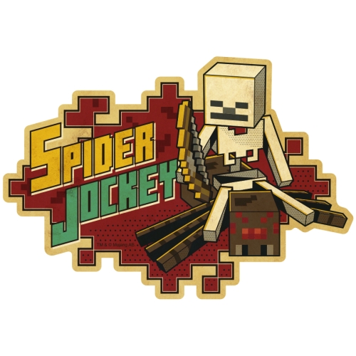 MINECRAFT マインクラフト トラベルステッカー /(9)SPIDER JOCKEY