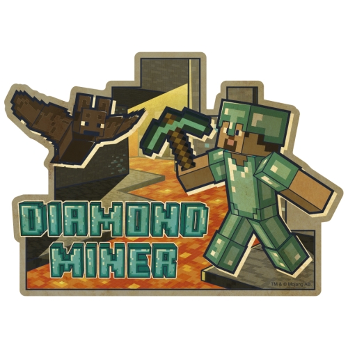 MINECRAFT マインクラフト トラベルステッカー /（5）DIAMOND MINER