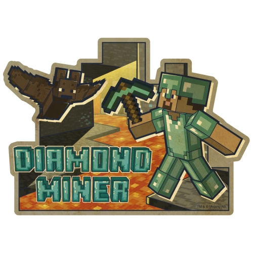 MINECRAFT マインクラフト トラベルステッカー /(5)DIAMOND MINER