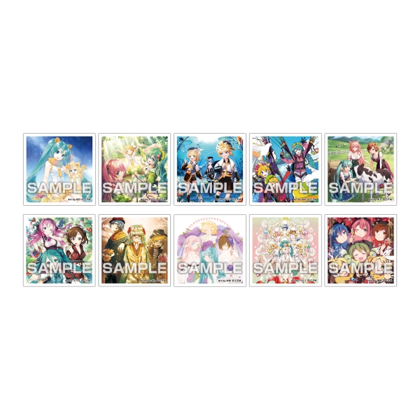 Japanese antique Vocaloid Stickers 7 stickers from the Gurafig Collection  rare!