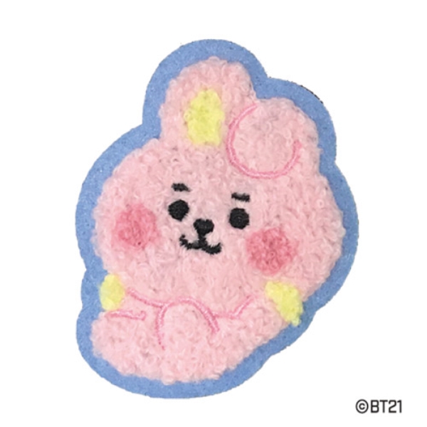 BT21 もこもこ刺繡バッジ /COOKY
