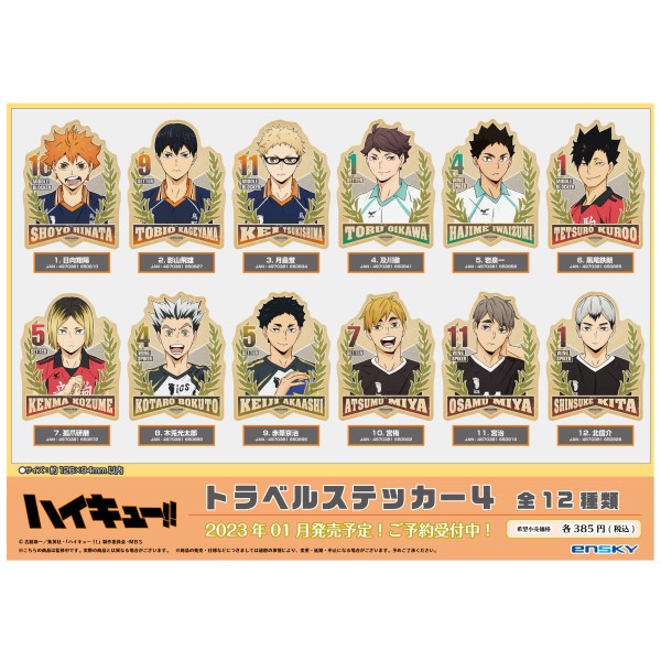 Haikyuu!! To The Top Ensky Goods Visual Illustration Board Vol. 5 SET