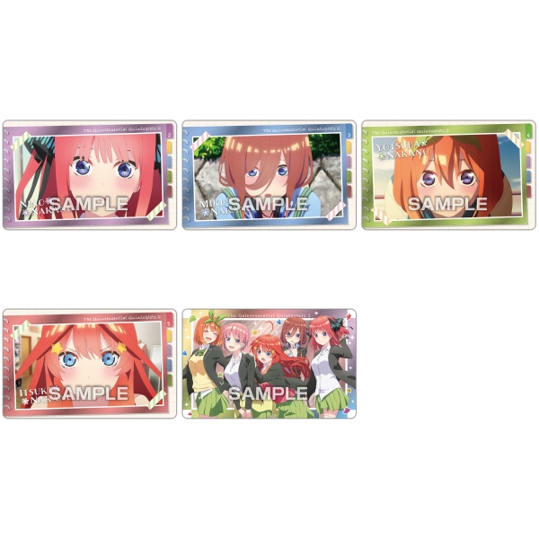 五等分の花嫁 メタリックカードコレクションガム 初回生産限定box購入特典付き 1box 16パック入り エンスカイショップ