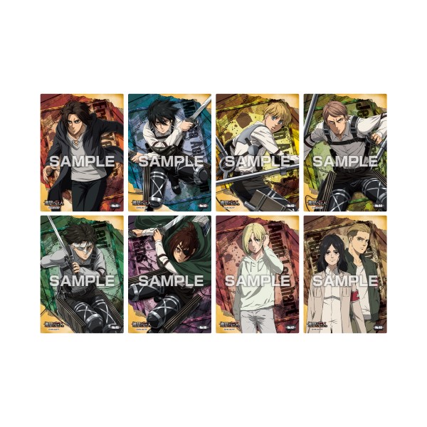 Attack on Titan clear card collection gum 2 ◇ First production