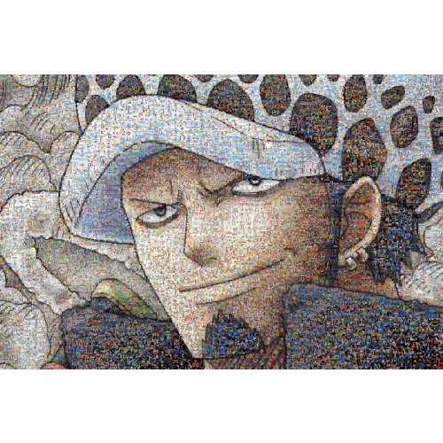 ワンピース ジグソーパズル1000ピース ワンピースモザイクアート【ロー】1000-584