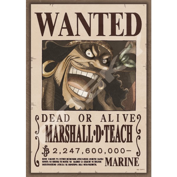 Wanted posters puzzle I got from Japan : r/OnePiece