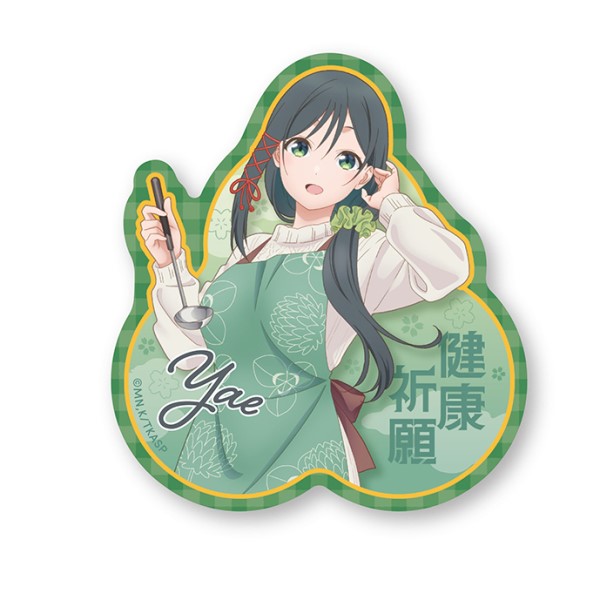 甘神さんちの縁結び お守り風ステッカー /(4)甘神夜重(花柄