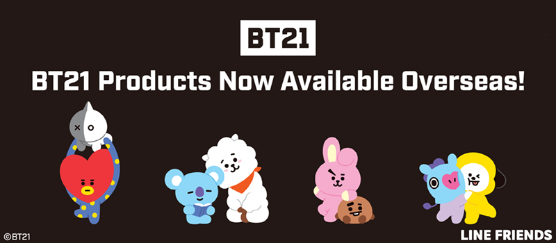 BT21 Products Now Available Overseas!